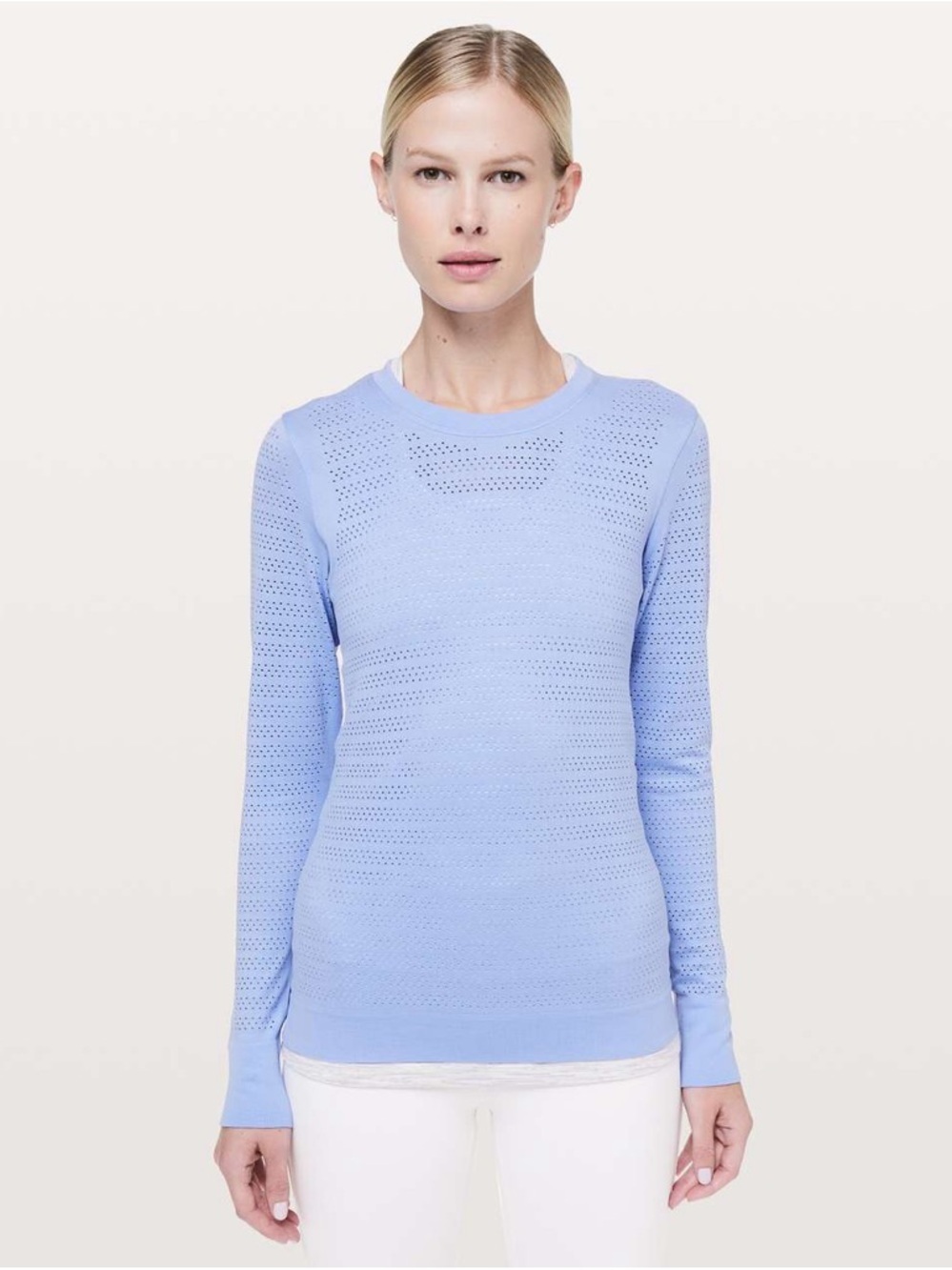 Lululemon Breeze By Long Sleeve *Squad Hydrangea Blue SZ 10